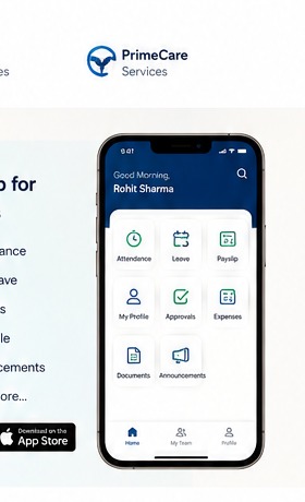Produit HRMS mobile application